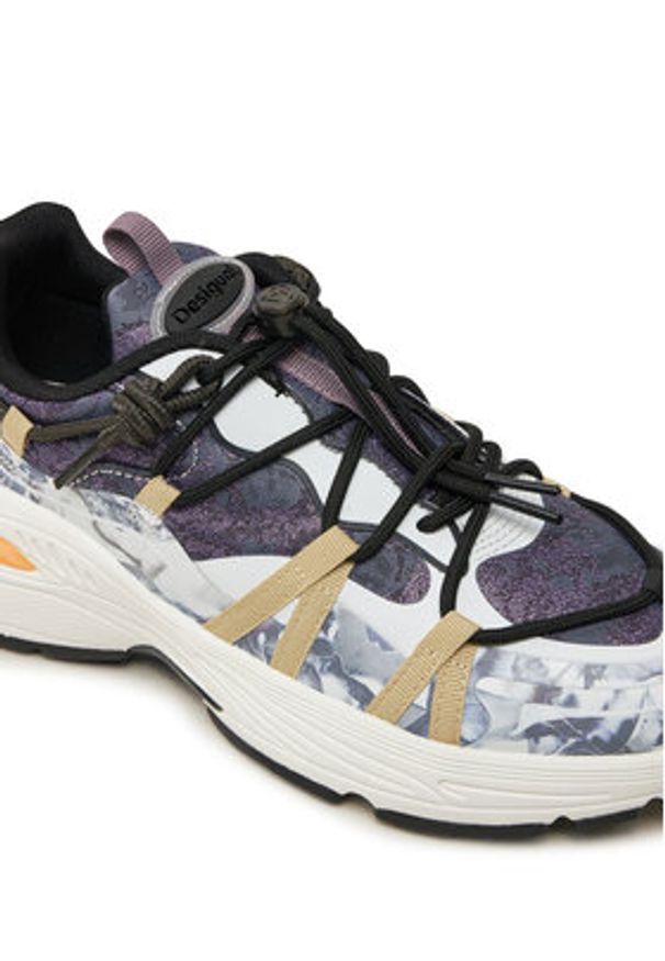 Desigual Sneakersy 24WSKA08 Niebieski. Kolor: niebieski. Materiał: materiał