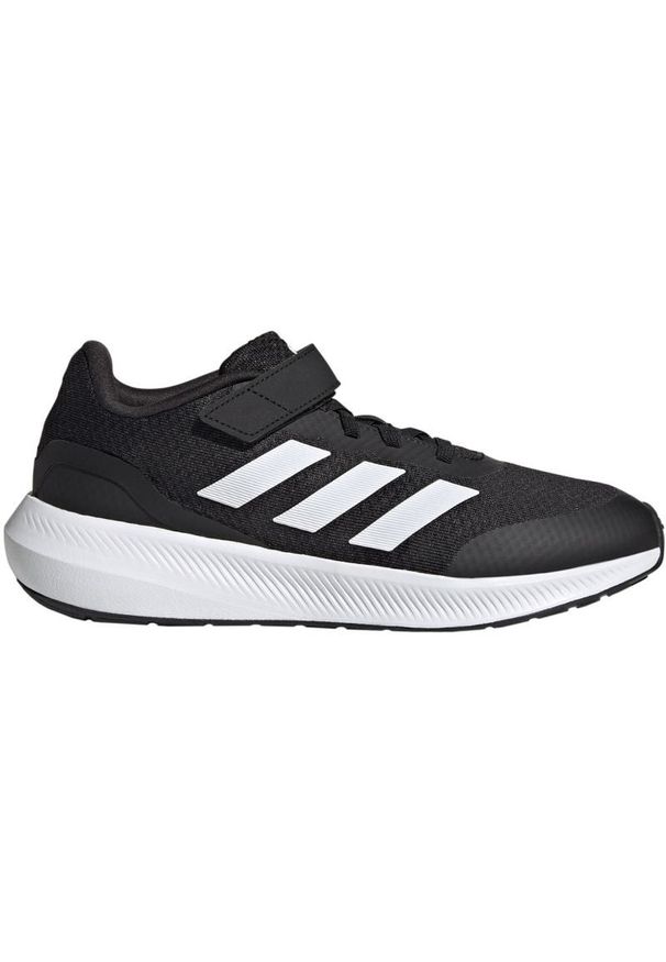 Adidas - Buty adidas Runfalcon 3.0 Sport Running Elastic Lace Top Strap Jr HP5867 czarne. Okazja: na co dzień. Zapięcie: rzepy. Kolor: czarny. Materiał: guma, syntetyk, materiał. Szerokość cholewki: normalna. Model: Adidas Cloudfoam. Sport: bieganie