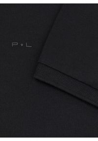 Pako Lorente - PAKO LORENTE – Czarny t-shirt polo. Typ kołnierza: polo. Kolor: czarny. Materiał: bawełna, elastan #3