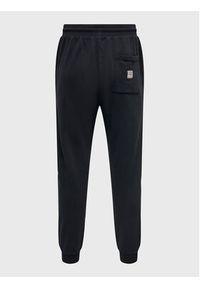 Only & Sons Spodnie dresowe Ron 22024210 Czarny Regular Fit. Kolor: czarny. Materiał: dresówka, bawełna
