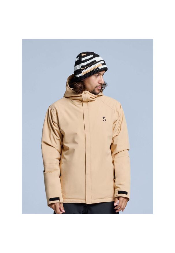 POEDERBAAS - Kurtka narciarska męska – Arctic 2L ocieplana – Ciepły piasek. Kolor: beżowy. Materiał: poliester. Sezon: zima. Sport: narciarstwo