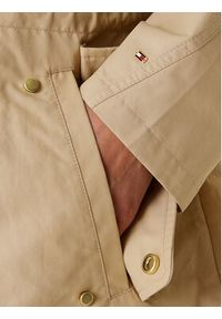 TOMMY HILFIGER - Tommy Hilfiger Parka WW0WW45621 Beżowy Regular Fit. Kolor: beżowy. Materiał: bawełna #5