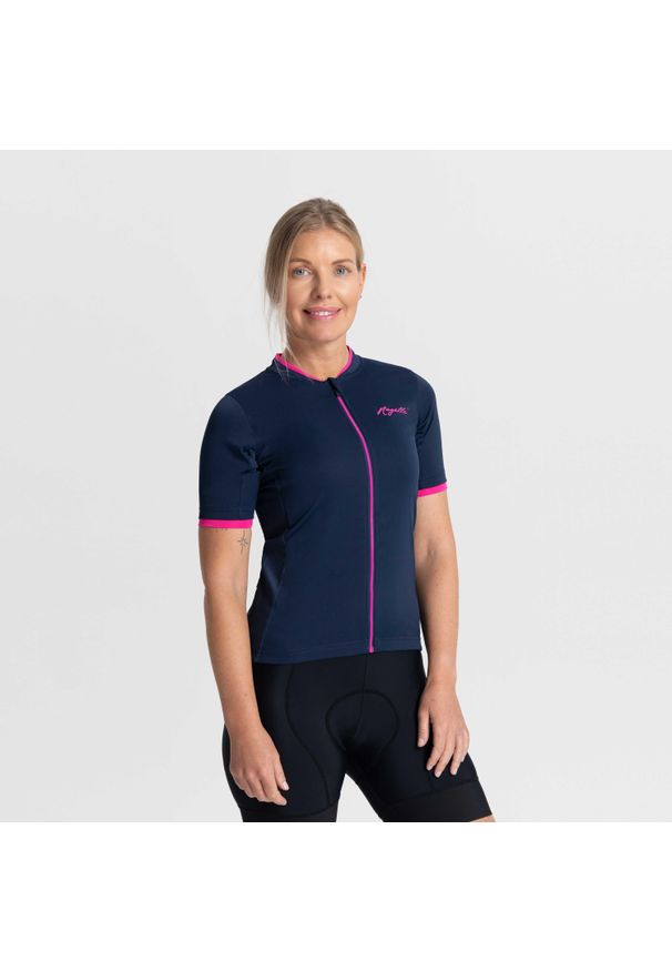 ROGELLI - Koszulka rowerowa damska Rogelli Essential. Kolor: różowy, niebieski, wielokolorowy