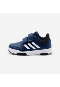 Adidas - Buty sportowe dla dzieci ADIDAS Tensaur. Okazja: na uczelnię. Zapięcie: rzepy. Kolor: biały, wielokolorowy, niebieski. Materiał: kauczuk