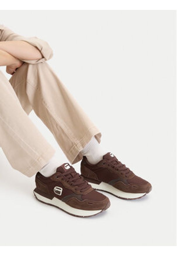 G-Star RAW - G-Star Raw Sneakersy CEO-YG240116-02L Brązowy. Kolor: brązowy. Materiał: zamsz, skóra