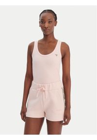 Guess Top V4YP06 K8RT2 Różowy Regular Fit. Kolor: różowy. Materiał: wiskoza #1
