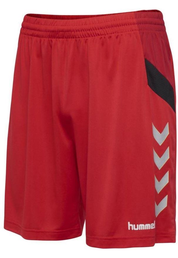 Hummel Tech Jr Red Sports Shorts Dzieci 140 - Oddychający i elastyczny. Okazja: na uczelnię. Kolor: czerwony. Styl: sportowy. Sport: joga i pilates