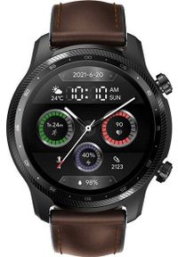 TICWATCH - Smartwatch TicWatch Pro 3 Ultra LTE Czarno-brązowy (WH11013U). Rodzaj zegarka: smartwatch. Kolor: brązowy, czarny, wielokolorowy