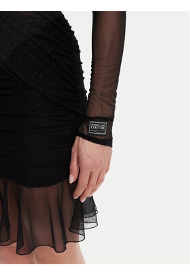 Versace Jeans Couture Sukienka koktajlowa 78HAO971 Czarny Slim Fit. Kolor: czarny. Materiał: syntetyk. Styl: wizytowy