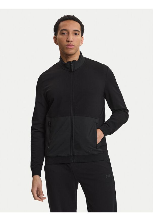 Guess Bluza Z6GQ04 K2833 Czarny Regular Fit. Kolor: czarny. Materiał: bawełna
