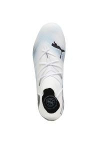 Buty piłkarskie Puma Future 7 Match FG/AG M 107715 01 białe. Kolor: biały. Materiał: dzianina, syntetyk. Szerokość cholewki: normalna. Sport: piłka nożna