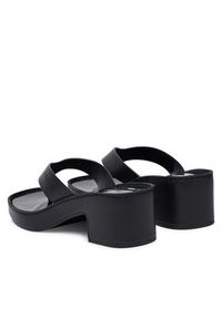 Calvin Klein Japonki Block Heel Sndl Thong Lth HW0HW02913 Czarny. Kolor: czarny. Materiał: skóra #5