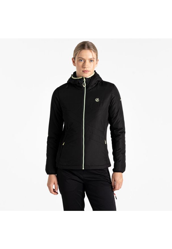 DARE 2B - Kurtka turystyczna ocieplana damska Mountain Series Lite. Kolor: czarny. Materiał: puch, materiał. Wzór: kratka. Sport: turystyka piesza