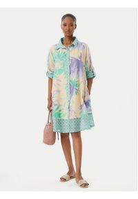 Iconique Sukienka koszulowa Madeira IC26-062 Kolorowy Relaxed Fit. Materiał: bawełna. Wzór: kolorowy #5