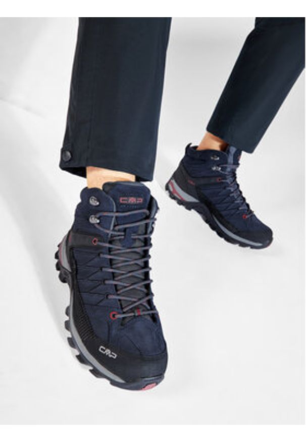 CMP Trekkingi Rigel Mid Trekking Shoes Wp 3Q12947 Granatowy. Kolor: niebieski. Materiał: skóra, zamsz. Sport: turystyka piesza