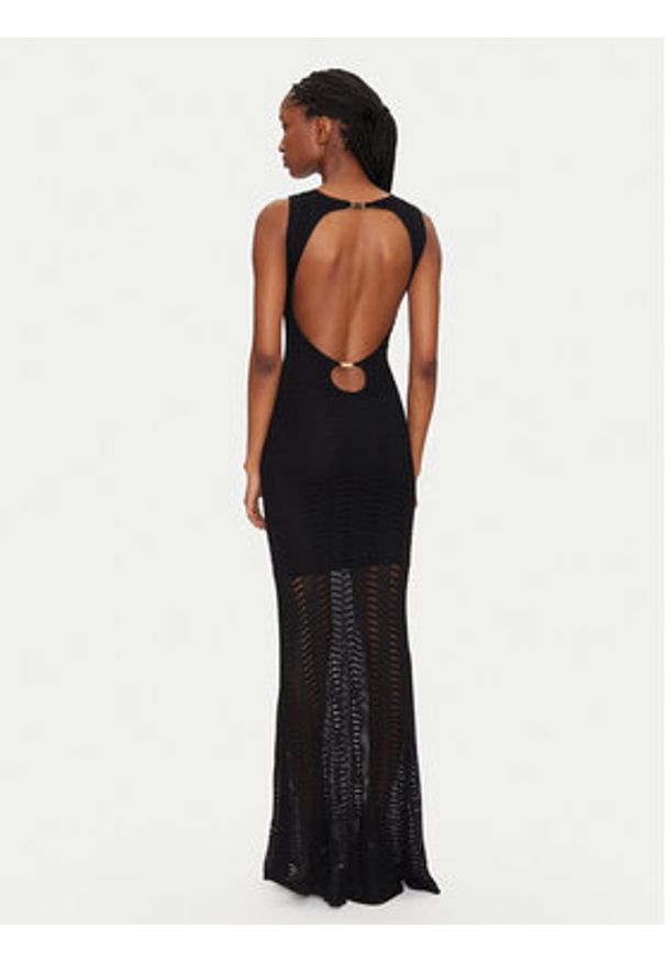 Marciano Guess Sukienka dzianinowa 5GGK44 5869Z Czarny Regular Fit. Kolor: czarny. Materiał: syntetyk, wiskoza