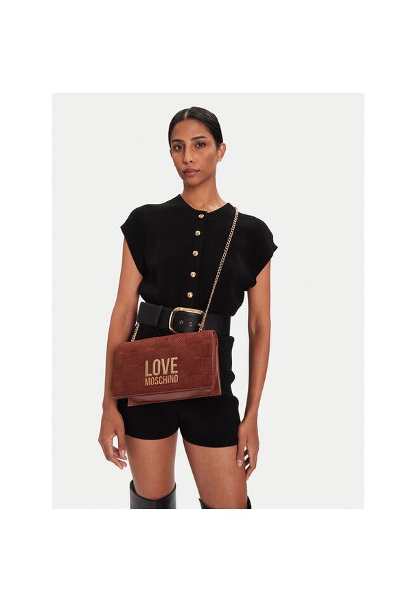 Love Moschino - Torebka LOVE MOSCHINO. Kolor: brązowy
