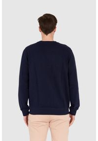 Guess - GUESS Granatowa męska bluza regular fit, Rozmiar S. Kolor: niebieski. Wzór: aplikacja