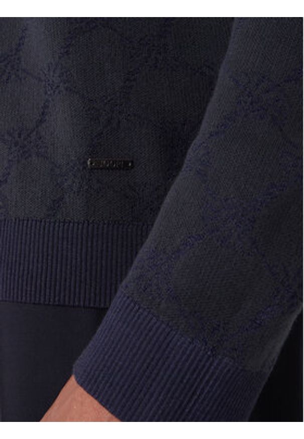 JOOP! Sweter 13Ravorono 10100436 30102137 Granatowy Regular Fit. Kolor: niebieski. Materiał: bawełna