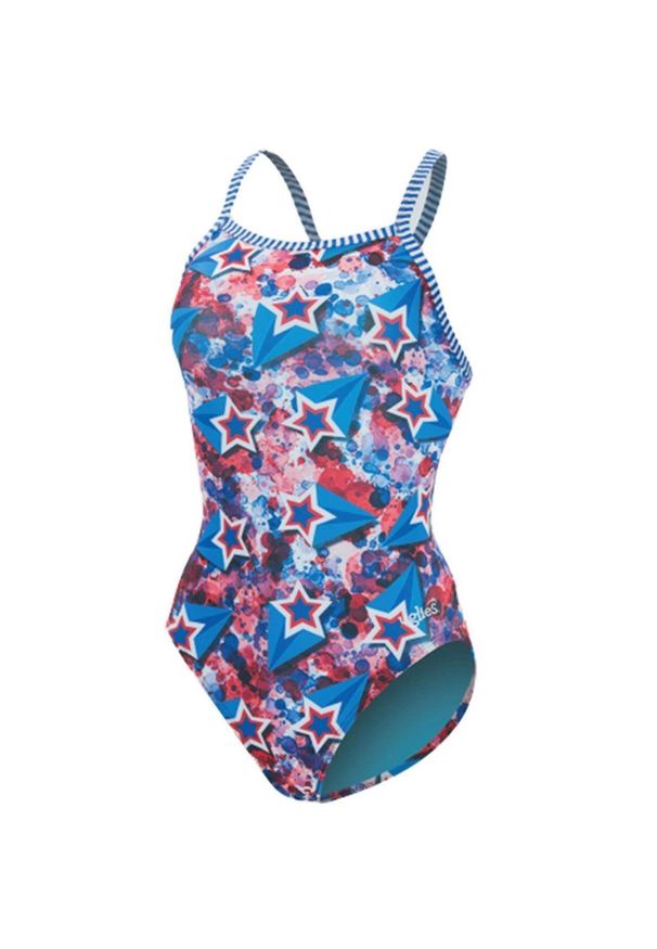 DOLFIN - Strój Kąpielowy Dolfin Revibe Eye Spy Print Z Wiązaniem Na Plecach – Rozmiar 26. Kolor: niebieski. Wzór: nadruk