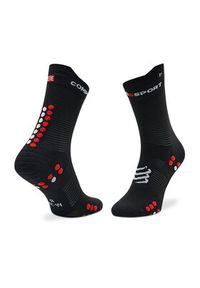 Compressport Skarpety wysokie unisex Pro Racing Socks V4.0 Run High XU00046B_906 Czarny. Kolor: czarny. Materiał: materiał