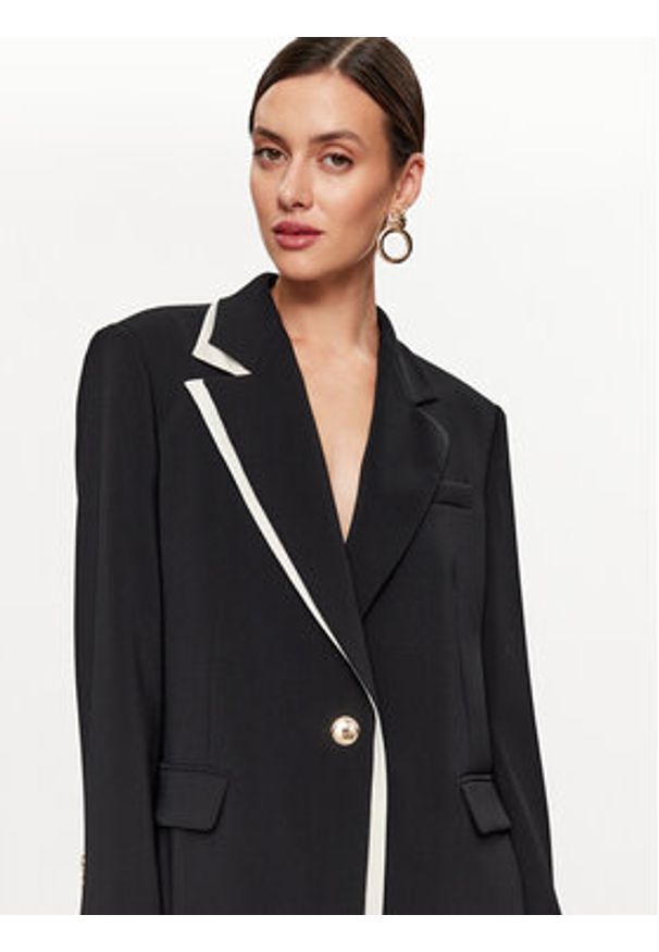 Pinko Marynarka Massa 101803 A15R Czarny Regular Fit. Kolor: czarny. Materiał: syntetyk