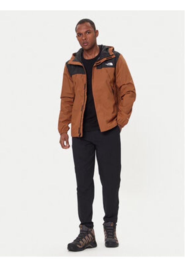 The North Face Kurtka przejściowa Antora NF0A7QEY Brązowy Regular Fit. Kolor: brązowy. Materiał: syntetyk