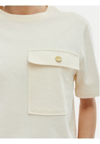 TOMMY HILFIGER - Tommy Hilfiger T-Shirt WW0WW49249 Beżowy Relaxed Fit. Kolor: beżowy. Materiał: bawełna #4