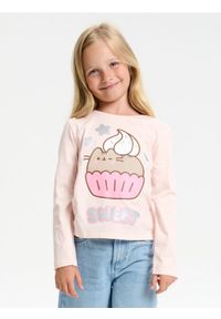 Sinsay - Koszulka z długimi rękawami Pusheen the Cat - pomarańczowy. Kolor: pomarańczowy. Długość rękawa: długi rękaw. Długość: długie #1