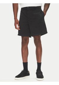 BOSS Szorty materiałowe C-Karlos 50540597 Czarny Regular Fit. Kolor: czarny. Materiał: bawełna