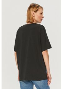 Love Moschino - T-shirt. Kolor: czarny. Wzór: aplikacja #3