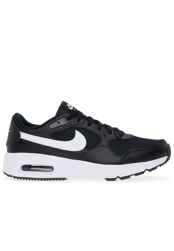 Buty męskie Nike Air Max SC CW4555-002 - czarne. Okazja: na co dzień. Kolor: czarny. Materiał: skóra, syntetyk, guma, tkanina. Szerokość cholewki: normalna. Wzór: aplikacja. Model: Nike Air Max