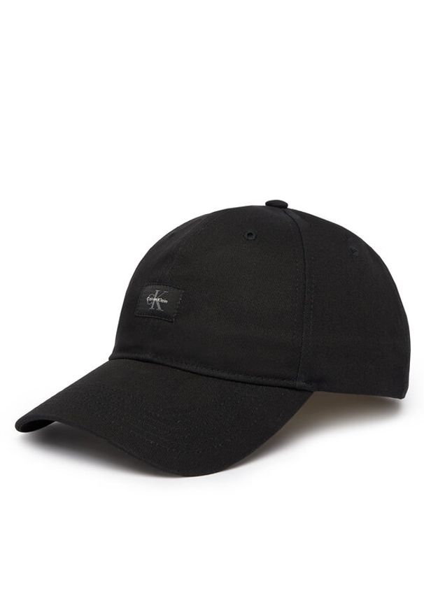 Calvin Klein Czapka z daszkiem Monologo Woven Patch Bb Cap LV04D5077G Czarny. Kolor: czarny. Materiał: bawełna