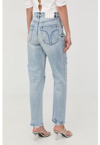 Miss Sixty jeansy damskie high waist. Stan: podwyższony. Kolor: niebieski #2