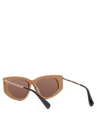 Max Mara Okulary przeciwsłoneczne MM0100 50E Brązowy. Kolor: brązowy