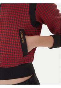 Adidas - adidas Bluza Houndstooth JY3461 Czerwony Regular Fit. Kolor: czerwony. Materiał: bawełna #5