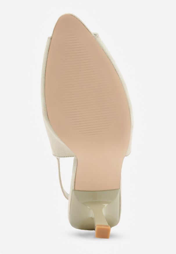 Renee - Zielone Sandały na Szpilce z Wycięciem na Palce i Odkrytą Piętą Zitissa. Zapięcie: sprzączka. Kolor: zielony. Sezon: wiosna. Obcas: na szpilce. Styl: elegancki. Wysokość obcasa: średni