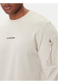 G-Star RAW - G-Star Raw Longsleeve Checquard D26033-D965 Beżowy Regular Fit. Kolor: beżowy. Materiał: bawełna. Długość rękawa: długi rękaw