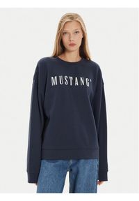 Mustang Bluza Lindsey 1015262 Granatowy Regular Fit. Kolor: niebieski. Materiał: bawełna