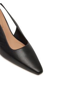 TOMMY HILFIGER - Tommy Hilfiger Sandały Squared Toe FW0FW08636 Czarny. Kolor: czarny. Materiał: skóra #6