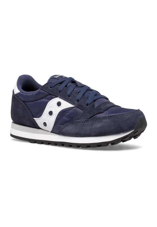 Trenerzy dziecięcy Saucony jazz original. Okazja: na co dzień, na uczelnię. Kolor: biały, wielokolorowy, niebieski. Materiał: materiał
