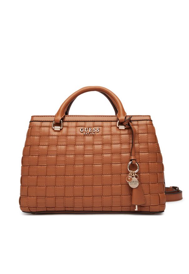 Guess Torebka Sandy HWWG84 18060 Brązowy. Kolor: brązowy. Materiał: skórzane