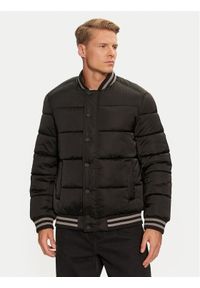 Guess Kurtka bomber M4BL31 WGJ92 Czarny Regular Fit. Kolor: czarny. Materiał: syntetyk