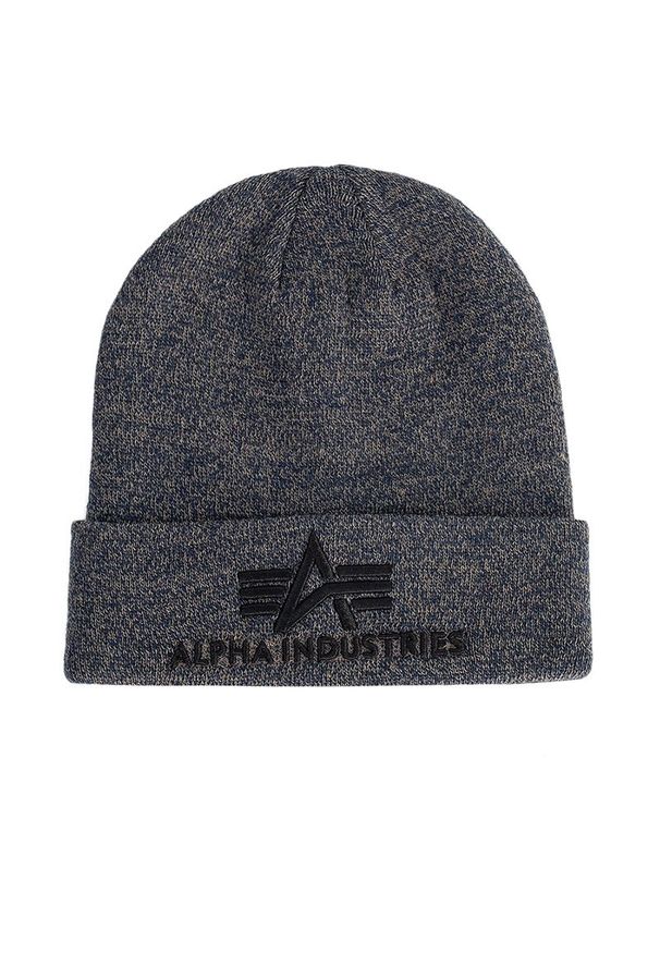 Czapka Alpha Industries Beanie 3D 168910315 - szara. Kolor: szary. Materiał: akryl, materiał. Sezon: zima. Styl: klasyczny