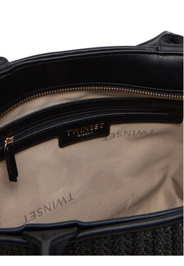 TwinSet - TWINSET Torebka 251TB7382 Czarny. Kolor: czarny. Materiał: skórzane