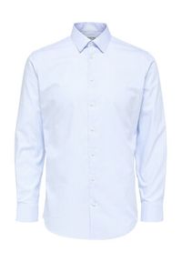 Selected Homme Koszula 16080200 Niebieski Slim Fit. Kolor: niebieski. Materiał: bawełna