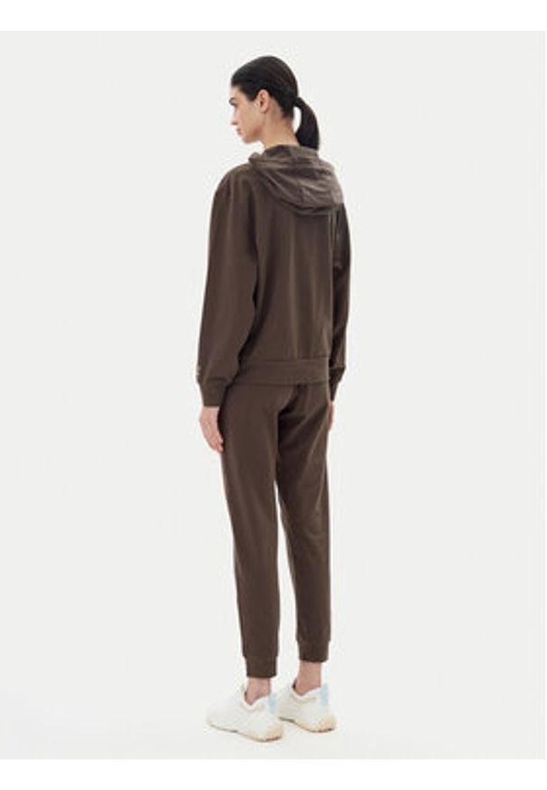 EA7 Emporio Armani Dres 7W000117 AF13135 U6139 Brązowy Regular Fit. Kolor: brązowy. Materiał: bawełna