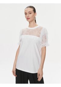 TwinSet - TWINSET Bluzka 241TP2217 Biały Regular Fit. Kolor: biały. Materiał: bawełna #1