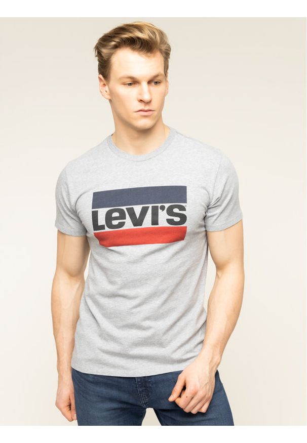 Levi's® T-Shirt Sportswear Logo Graphic 39636-0002 Szary Regular Fit. Kolor: szary. Materiał: bawełna