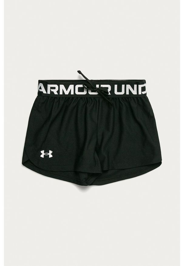 Under Armour - Szorty dziecięce 122 - 170 cm. Kolor: czarny. Wzór: nadruk